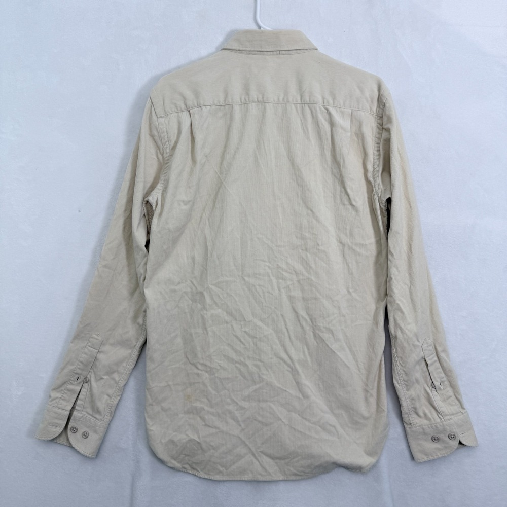 Orlebar Brown Corduroy Shirt Mens M Beige Casual Preppy Button Up - Picture 9 of 11